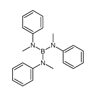 N-bis(N-methylanilino)boranyl-N-methylaniline结构式