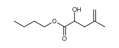 2-Hydroxy-4-methyl-4-pentensaeure-butylester结构式