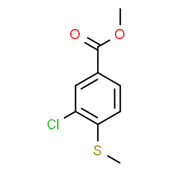 3-Chloro-4-(methylthio)-benzoic acid methyl ester Structure