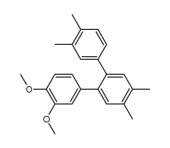 3,4-dimethoxy-3'',4',4'',5'-tetramethyl-1,1':2',1''-terphenyl结构式