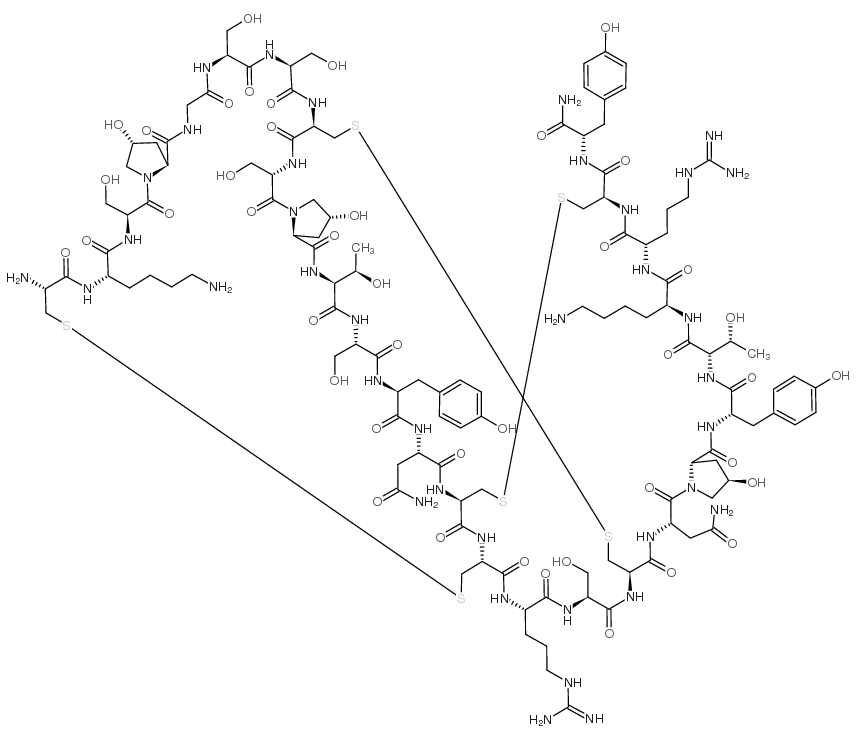 ω-Conotoxin GVIA trifluoroacetate salt Structure
