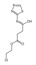 2-chloroethyl 4-oxo-4-(1,3,4-thiadiazol-2-ylamino)butanoate Structure