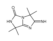 2-imino-3,3,7,7-tetramethyl-2,3,6,7-tetrahydro-imidazo[1,5-a]imidazol-5-one结构式