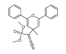 dimethyl diazo(2,6-diphenyl-4-methyl-4H-pyran-4-yl)-methanephosphonate Structure