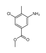 Methyl 3-amino-5-chloro-4-methylbenzoate Structure