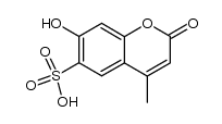 7-hydroxy-4-methyl-2-oxo-2H-chromene-6-sulfonic acid结构式