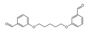 3-[5-(3-formylphenoxy)pentoxy]benzaldehyde结构式