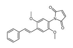 1-[2,5-dimethoxy-4-(2-phenylethenyl)phenyl]pyrrole-2,5-dione Structure