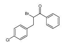 2-bromo-3-(4-chlorophenyl)-1-phenylpropan-1-one Structure