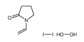 1-ethenylpyrrolidin-2-one,hydrogen peroxide,molecular iodine Structure