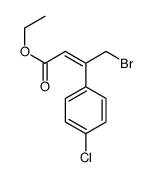ethyl 4-bromo-3-(4-chlorophenyl)but-2-enoate结构式