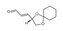4,5-O-cyclohexylidene-2,3-dideoxy-aldehydo-D-glycero-trans-pent-2-enose结构式