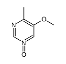 (9CI)-5-甲氧基-4-甲基嘧啶 1-氧化物结构式