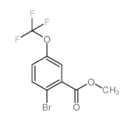 2-溴-5-(三氟甲氧基)苯甲酸甲酯结构式