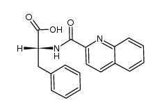 (R)-3-phenyl-2-(quinoline-2-carboxamido)propanoic acid结构式