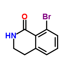8-溴-3,4-二氢异喹啉-1(2H)-酮结构式