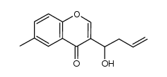 3-(1-hydroxybut-3-en-1-yl)-6-methylchromone结构式
