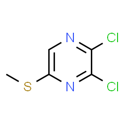 Pyrazine, 2,3-dichloro-5-(Methylthio)- Structure