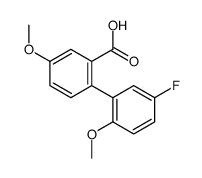 2-(5-fluoro-2-methoxyphenyl)-5-methoxybenzoic acid结构式