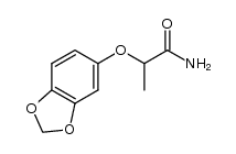 2-(benzo[d][1,3]dioxol-5-yloxy)propanamide结构式