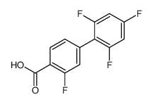 2-fluoro-4-(2,4,6-trifluorophenyl)benzoic acid Structure