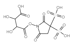 酒石酸二磺基琥珀酰亚胺酯结构式