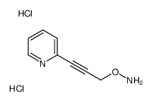 O-(3-pyridin-2-ylprop-2-ynyl)hydroxylamine,dihydrochloride Structure
