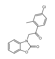 3-(2-(4-chloro-2-methylphenyl)-2-oxoethyl)benzo[d]oxazol-2(3H)-one Structure