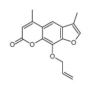 3,5-Dimethyl-9-(2-propen-1-yloxy)-7H-furo[3,2-g][1]benzopyran-7-one structure