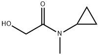 N-环丙基-2-羟基-N-甲基乙酰胺结构式