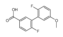 4-fluoro-3-(2-fluoro-5-methoxyphenyl)benzoic acid Structure