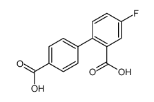 2-(4-carboxyphenyl)-5-fluorobenzoic acid Structure