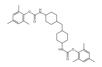 N,N'-(4,4'-methanediyl-dicyclohexyl)-di(carbamic acid (2,4,6-trimethylphenyl) ester) Structure