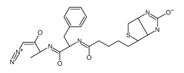 biotin-phenylalanyl-alanine diazomethyl ketone Structure