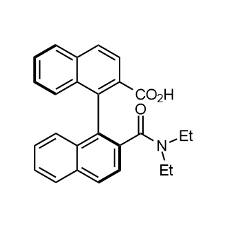 [1,1′-Binaphthalene]-2-carboxylic acid,2′-[(diethylamino)carbonyl]-,(S)- Structure