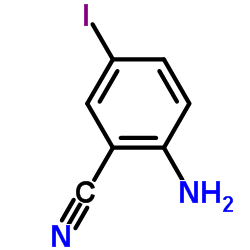 2-氨基-5-碘苯腈结构式