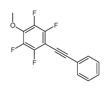 1,2,4,5-tetrafluoro-3-methoxy-6-(2-phenylethynyl)benzene结构式