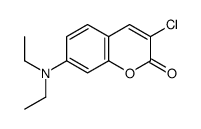 Coumarin, 3-chloro-7-diethylamino- Structure