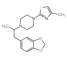 2-[4-[1-(1,3-benzodioxol-5-yl)propan-2-yl]piperazin-1-yl]-4-methyl-1,3-thiazole Structure