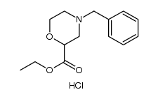 4-苄基-2-吗啉甲酸乙酯盐酸盐结构式
