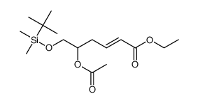 ethyl (E)-5-acetoxy-6-(tert-butyldimethylsilyloxy)-2-hexenoate Structure