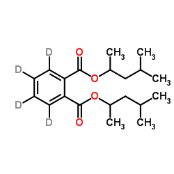Bis(4-methyl-2-pentanyl) 1,2-(2H4)benzenedicarboxylate结构式