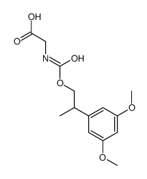 2-[2-(3,5-dimethoxyphenyl)propoxycarbonylamino]acetic acid Structure