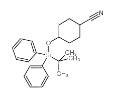 4-[(叔丁基二苯基硅烷基)氧基]环己烷甲腈结构式