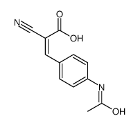 3-(4-acetamidophenyl)-2-cyanoprop-2-enoic acid Structure
