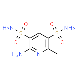 2-AMINO-6-METHYLPYRIDINE-3,5-DISULFONAMIDE结构式