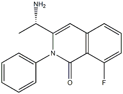 (S)-3-(1-aminoethyl)-8-fluoro-2-phenylisoquinolin-1(2H)-one Structure