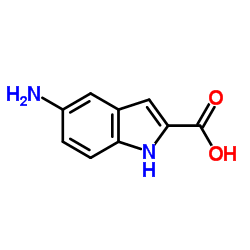 5-氨基-2-吲哚羧酸结构式