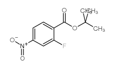 2-氟-4-硝基苯甲酸叔丁酯结构式