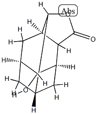 9,10-Dihydroxyadamantane-2-carboxylic acid 2,10-lactone Structure